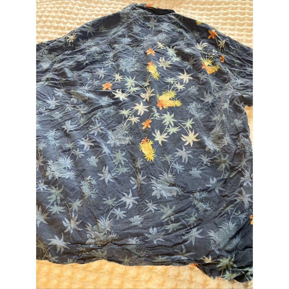 Tommy Bahama Island Modern Fit Men's L Silk Blend Floral Hawaiian Shirt READ - Picture 9 of 9